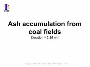 Ash accumulation