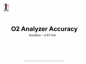 O2 Analyzer Accuracy