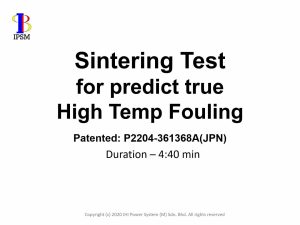 Sintering Test